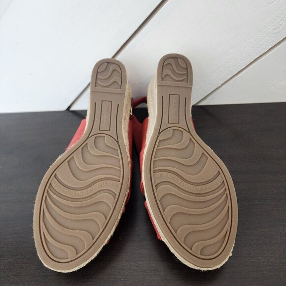 NEW Easy Street Maureen Womens 7.5 Espadrille Wedge Sandals  Buckle Strap 3CT - Picture 8 of 9